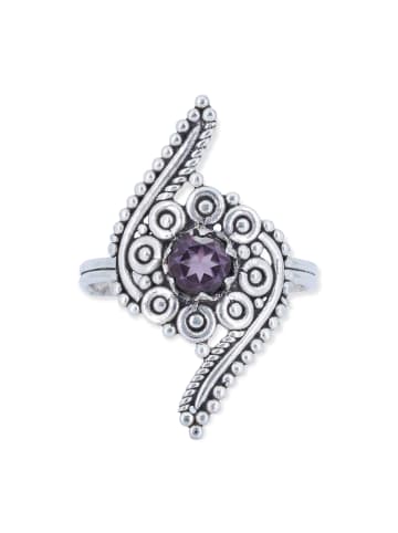 mantraroma 925er Silber - Ringe mit Amethyst facettiert