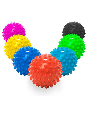 DoYourFitness Igel-Ball Nica 6cm schwarz mit Spikes Schwarz