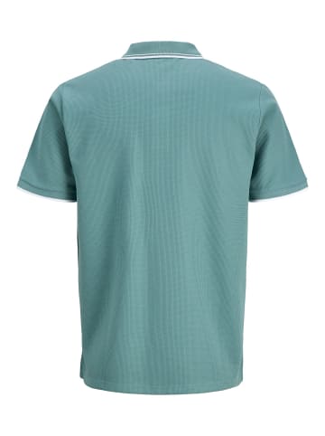 JACK & JONES PLUS Poloshirt in Mineral Blue
