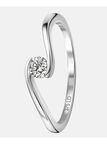 Diamant L'éternel Ring aus 375 Weißgold mit 0.15 Karat Diamant