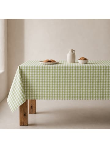 GAMUSI Tischdecke „Vichy“ in Olivgrün