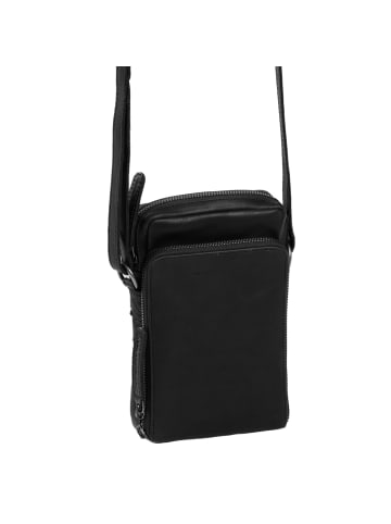 The Chesterfield Brand Wax Pull Up Handytasche Leder 12 cm in black