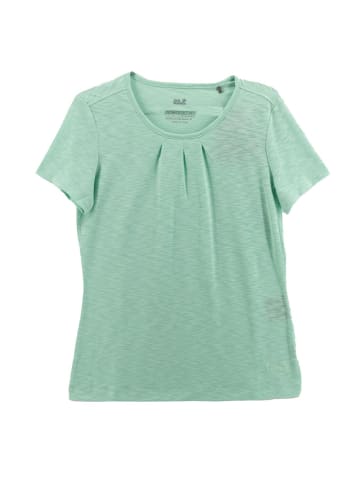 Jack Wolfskin T-Shirt Travel Drape Damen Shirt T-Shirt Sportshirt Funktion in Grün