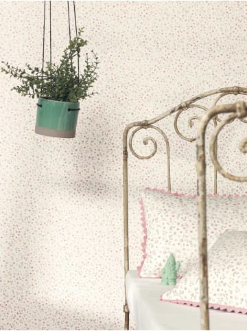 Casadeco My Little World Tapete Streublümchen blau grau braun