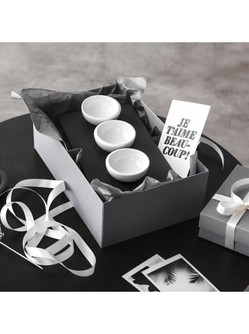 Villeroy & Boch Dipschälchen Set NewMoon in Schwarz-Weiß in schwarz-weiß