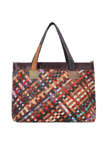 Usha Women Tote Bag in Red Multicolor