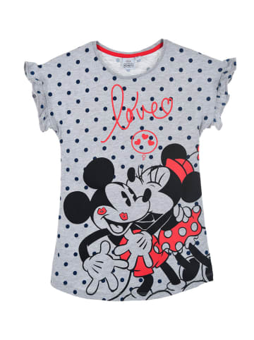 Disney Minnie Mouse Nachthemd Schlafshirt kurzarm in Grau