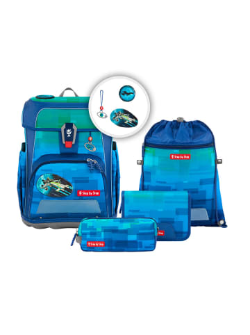 Step by Step Schulranzen Craft Spike in blau/grün
