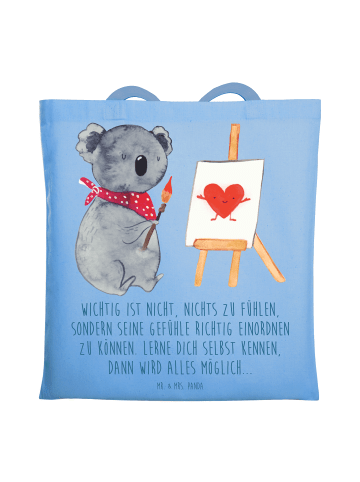Mr. & Mrs. Panda Schultasche Emotionen ausdrücken Weisheit mit S... in Sky Blue