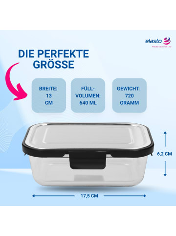 elasto Glasbox "Loka" 640 ml in transparent
