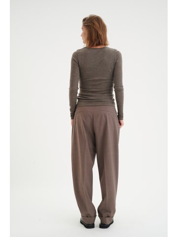 InWear Langarm-Shirt FangIW Slim fit in Brown Melange