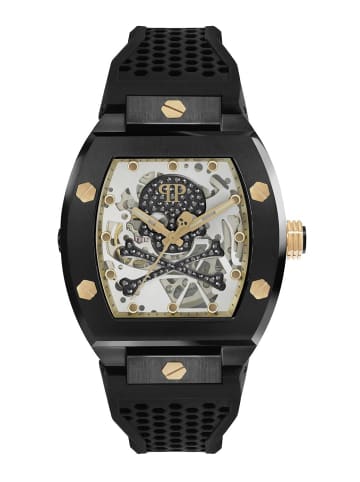 Philipp Plein Philipp Plein Automatik Herrenuhr The $keleton Caviar  in schwarz