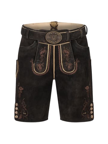KRÜGER Lederhose Terence in dunkelbraun
