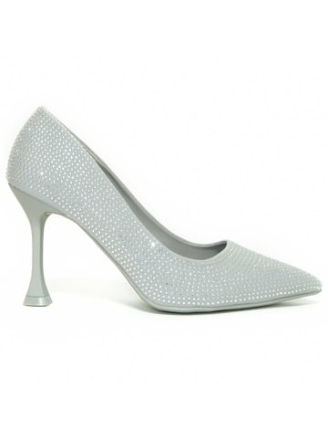Montevita Pumps Damen-High-Heel-Schuh, silberfarben. in Silber