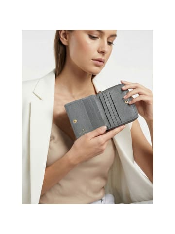Lazarotti Bologna Leather Medium Zip-Around Geldbörse Leder 10 cm in grey
