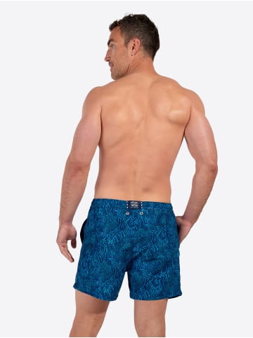 HOM Boxer-Badehose Beach Boxer Panarea in blue print