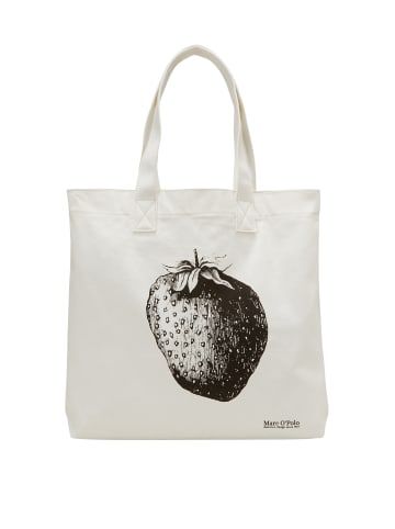 Marc O'Polo Canvas-Shopper medium in white/black