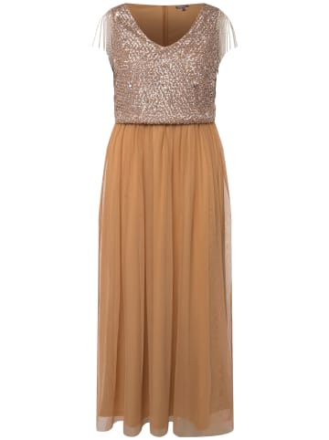 Ulla Popken Abendkleid in camel