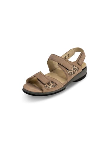 VITAFORM Nubukleder Sandalen in leopard