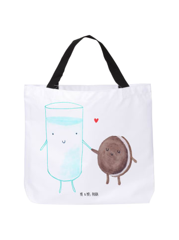 Mr. & Mrs. Panda Tote Bag Milch Keks ohne Spruch in Weiß