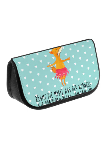 Mr. & Mrs. Panda Make-Up Tasche Fuchs Ballerina mit Spruch in Türkis Pastell