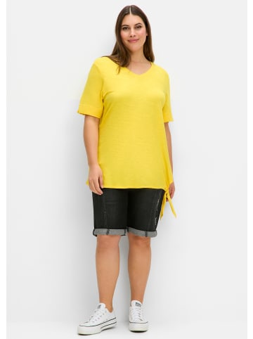 sheego Kurzarmshirt in sonnengelb