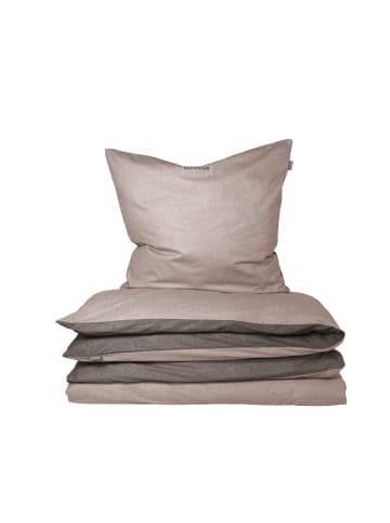 Schiesser Renforcé Bettwäscheset Doubleface in Taupe-Dunkelgrau
