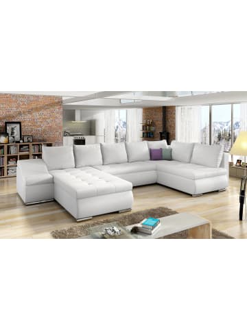 MF Design Gio Recamiere Links in Weiß -  (L) 190 x (B) 351 x (H) 82 cm