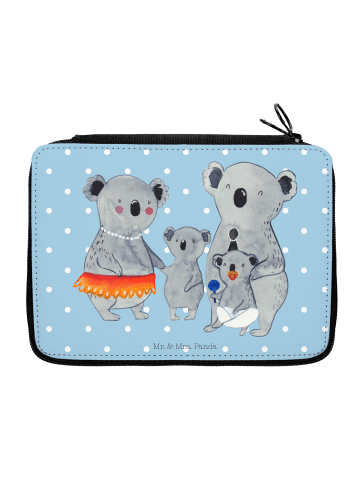 Mr. & Mrs. Panda Federmappe Koala Familie ohne Spruch in Blau Pastell