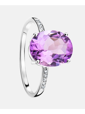 Diamant L'éternel Ring aus 375 Weißgold mit Diamant mit Amethyst