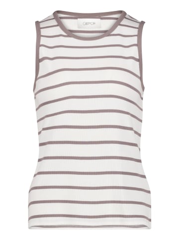 CARTOON Basic-Top mit Rundhalsausschnitt in Cream/Beige