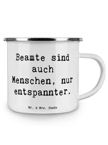 Mr. & Mrs. Panda Haferl Spruch Beamtin Entspannt mit Spruch in Weiß