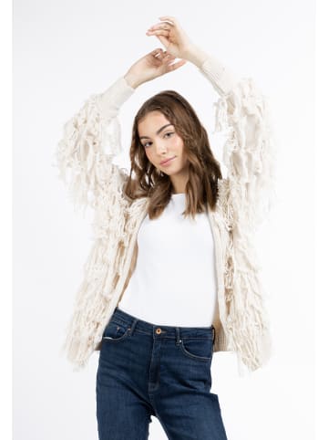 IZIA Damen Strickjacke in WOLLWEISS