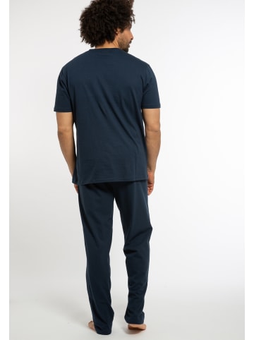 Ammann Schlafanzug Cotton in Dunkelblau