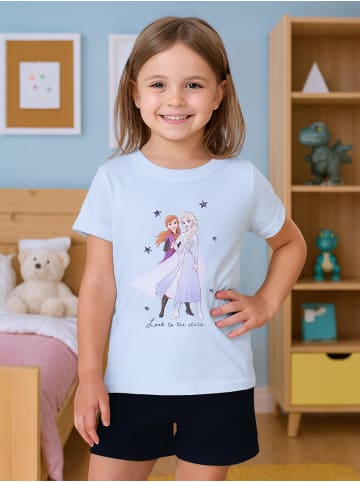 Disney Frozen Disney Frozen - Die Eiskönigin Schlafanzug - Look to the Stars in blau/schwarz