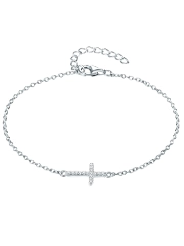 Lulu & Jane Armband Kreuzaus Sterling Silber Zirkonia in silber