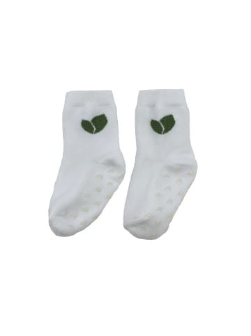 SlumberOrganix Bio ABS-Socken 2er-Pack in Weiß