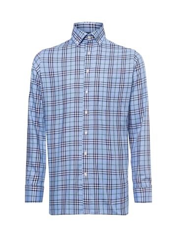 Andrew James Businesshemd - bügelfrei in hellblau weiß