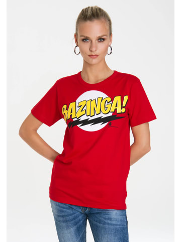 Logoshirt T-Shirt Bazinga in rot