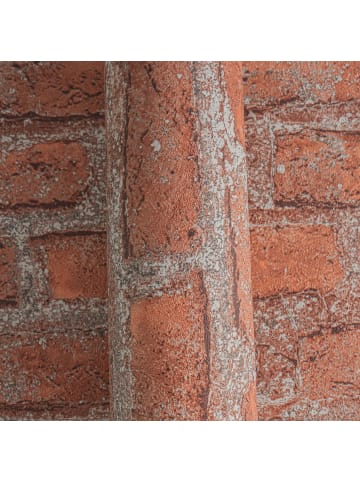 A.S. Création Tapete Industrial Brick in Rot