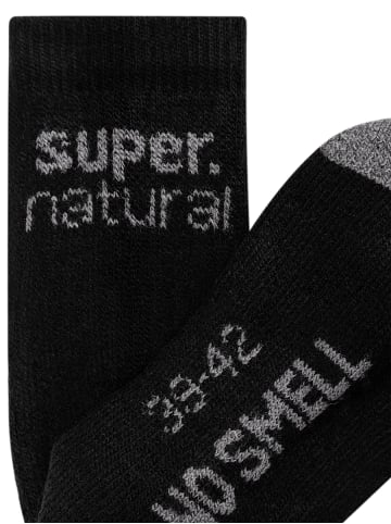 super.natural Alpaka Socken SN COSY SOCKS in schwarz