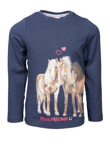 Pferde FREUNDE Longsleeve Pferde FREUNDE in navy