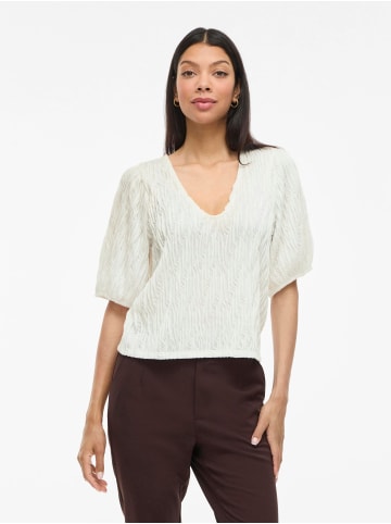 Vila Oberteil mit kurzen Ärmeln in Cloud Dancer