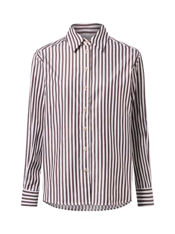 Marie Lund Bluse in schoko weiß - 0002