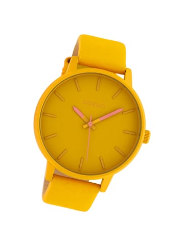 Oozoo Analog-Armbanduhr Oozoo Timepieces gelb groß (ca. 45mm)