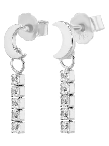 Adeliás Damen Anhänger – Mond Anhänger aus 925 Silber in silber