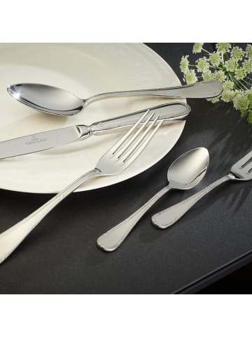 Villeroy & Boch 30-tlg. Tafelbesteck Kreuzband Septfontaines in Silber