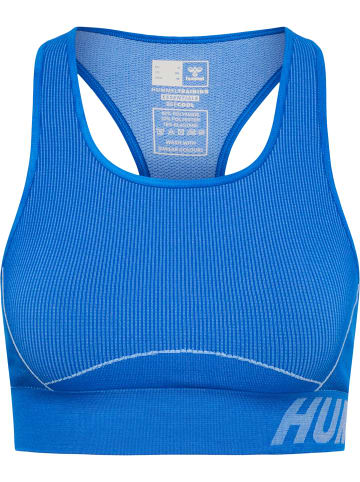 Hummel Hummel T-Shirt S/L Hmlte Multisport Damen Dehnbarem Schnelltrocknend Nahtlosen in PLACID BLUE/LAPIS BLUE MELANGE
