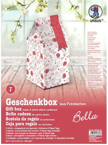 Buntpapierfabrik Ludwig Bähr Geschenkbox Bella 6,5x14,5x6,5cm Packung mit 5 Stück Motiv: 07