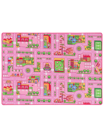 Pergamon Kinderteppich Beidseitig Girls in rosa